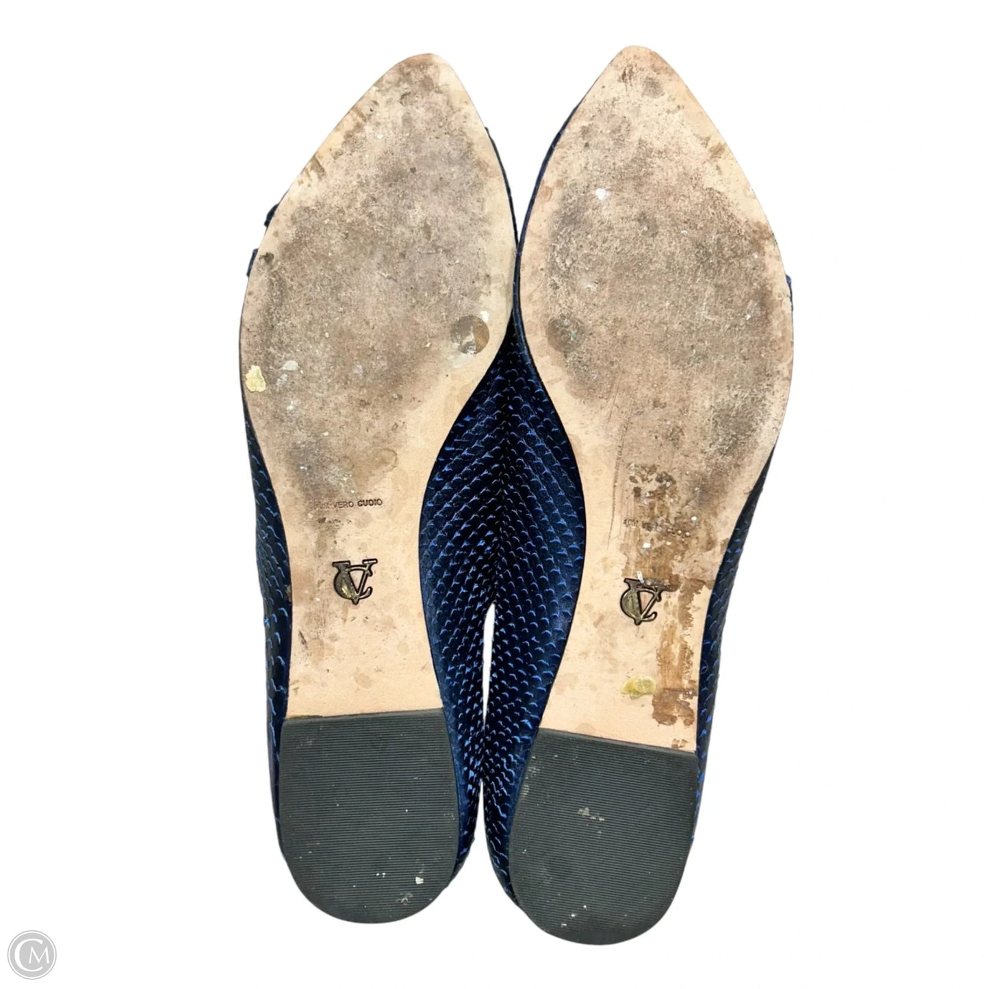 Shoes Flats By Vc Signature In Blue, Size: 10