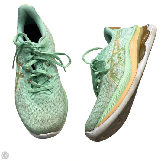 Shoes Athletic By Asics In Green, Size: 8.5