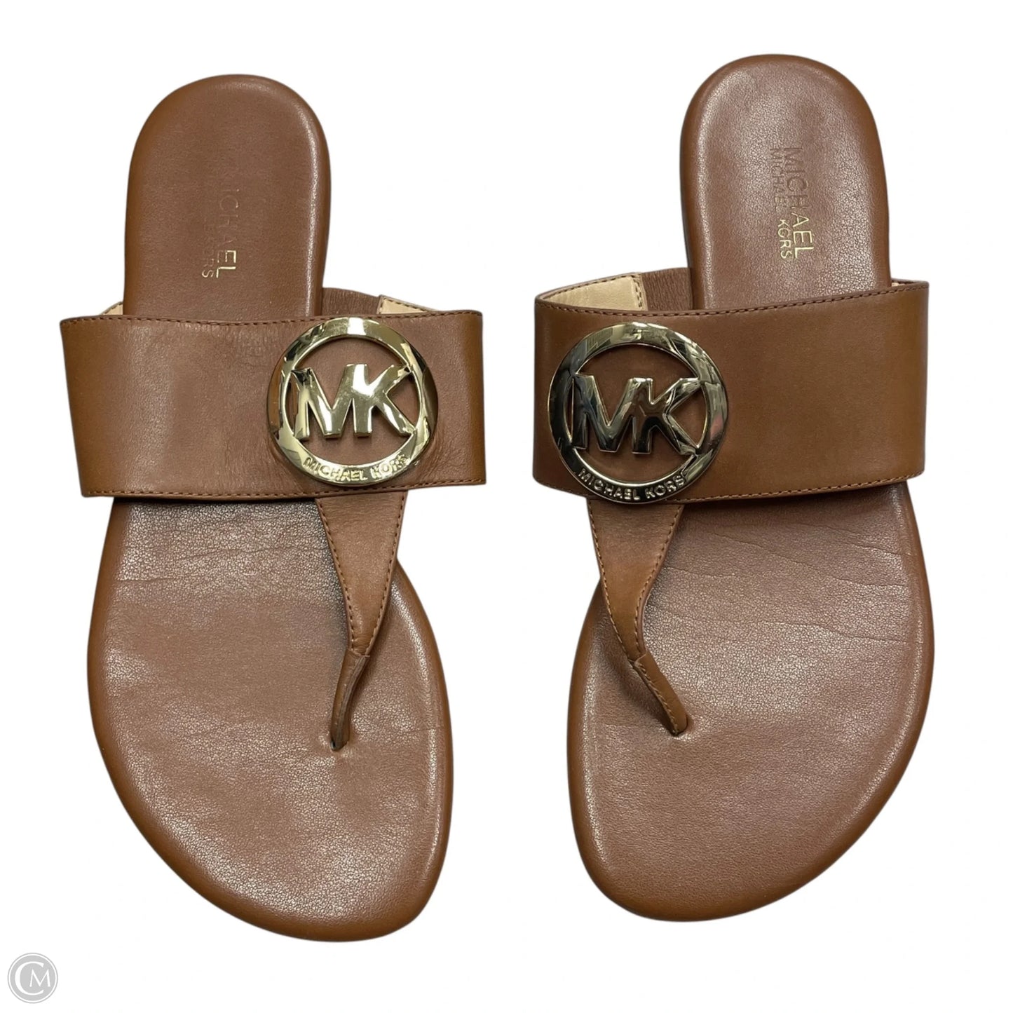 Sandals Flats By Michael By Michael Kors In Tan, Size: 7