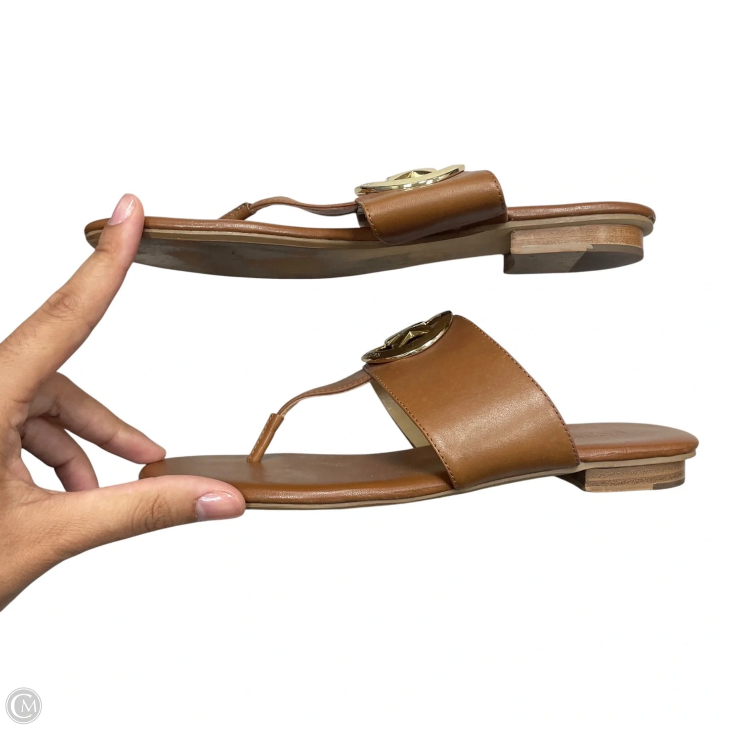 Sandals Flats By Michael By Michael Kors In Tan, Size: 7