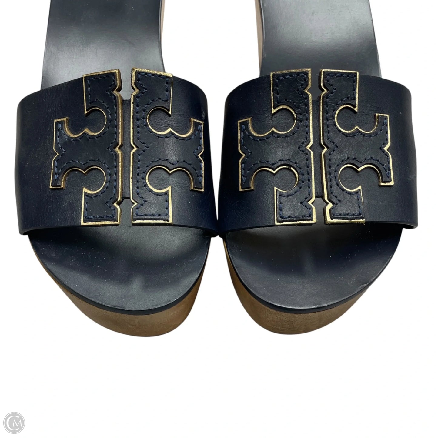 Sandals Designer By Tory Burch In Navy, Size: 8