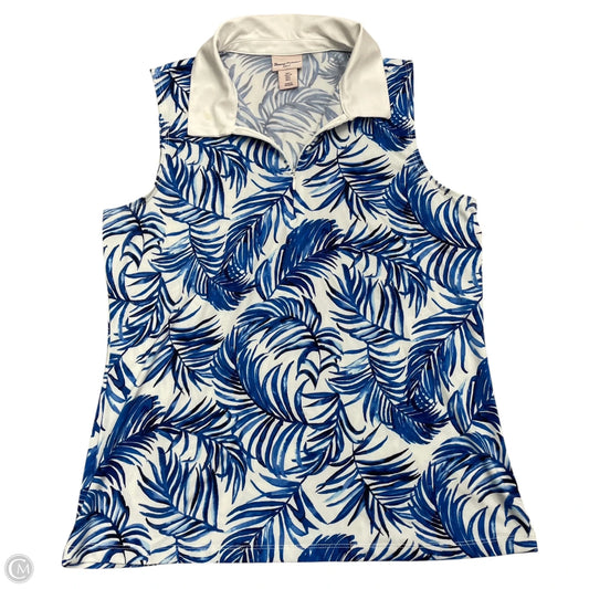 Athletic Tank Top By Tommy Bahama In Blue & White, Size: L