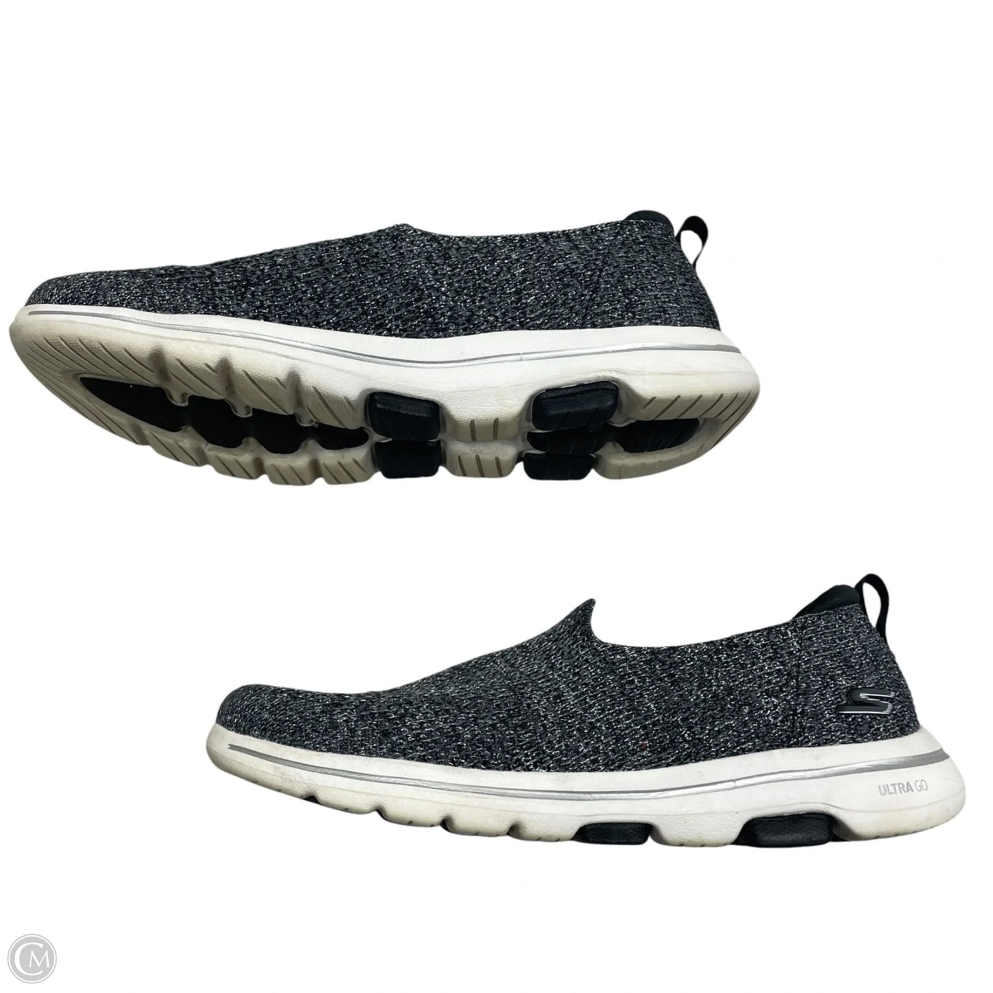 Shoes Sneakers By Skechers In Silver, Size: 8.5