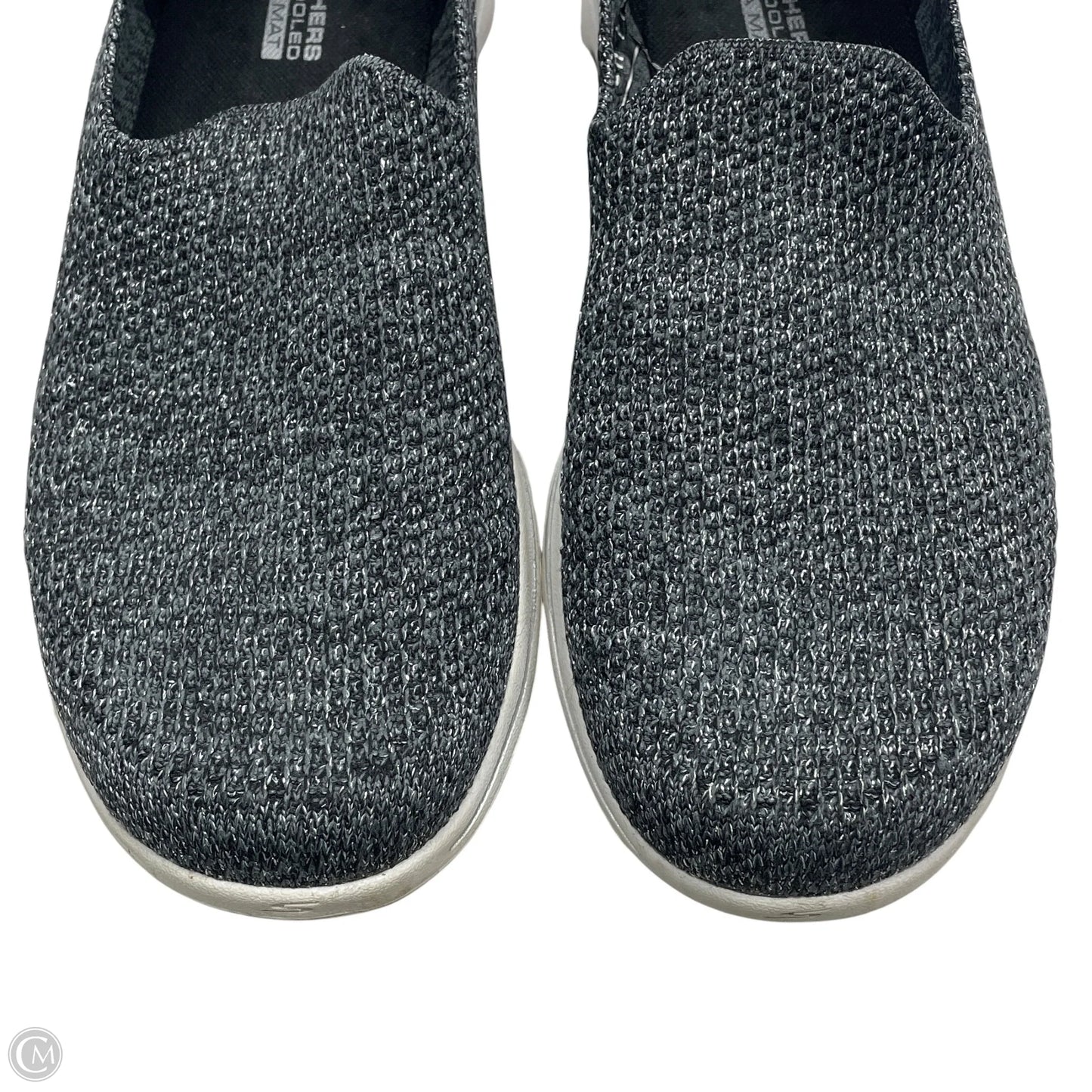 Shoes Sneakers By Skechers In Silver, Size: 8.5