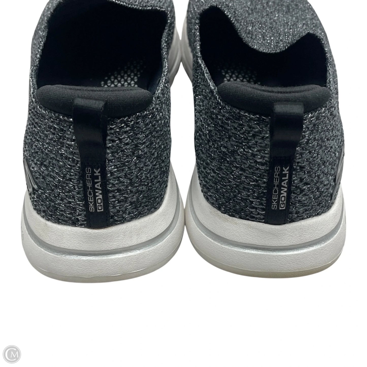 Shoes Sneakers By Skechers In Silver, Size: 8.5