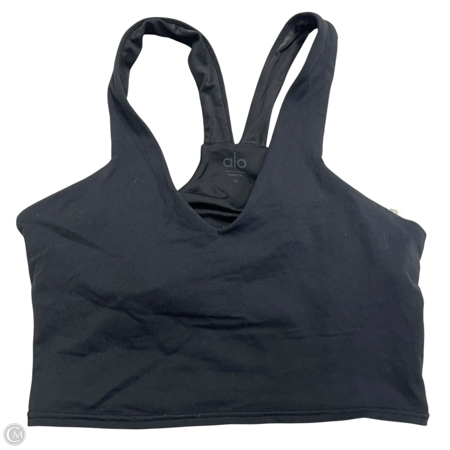 Athletic Bra By Alo In Black, Size: M