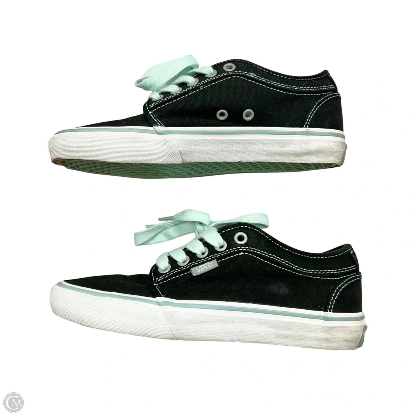 Shoes Sneakers By Vans In Black & White, Size: 7