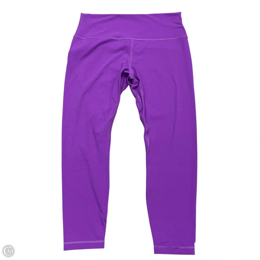 Athletic Leggings By Lululemon In Purple, Size: L