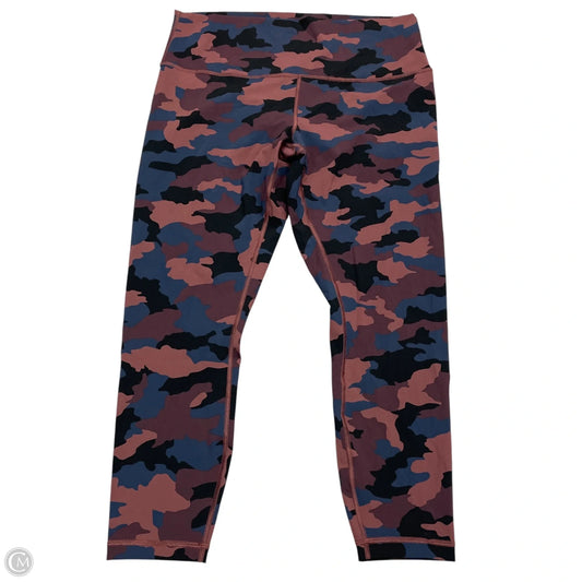 Athletic Leggings By Lululemon In Camouflage Print, Size: L