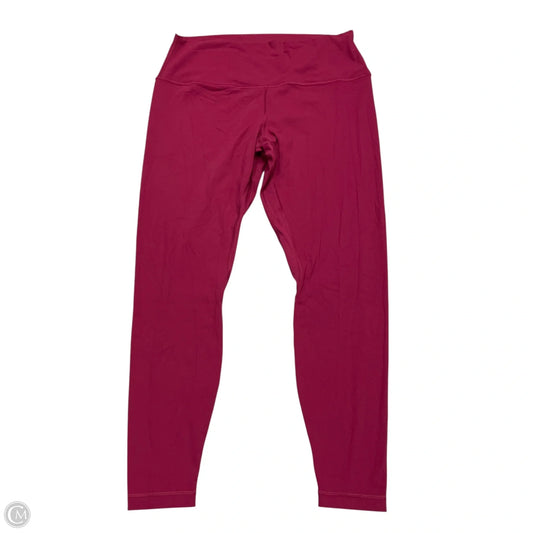 Athletic Leggings By Lululemon In Purple, Size: L