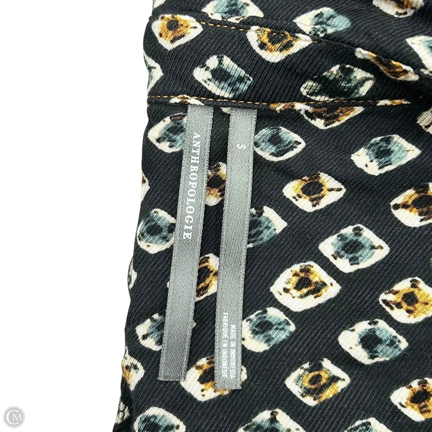 Dress Casual Midi By Anthropologie In Geometric Pattern, Size: S