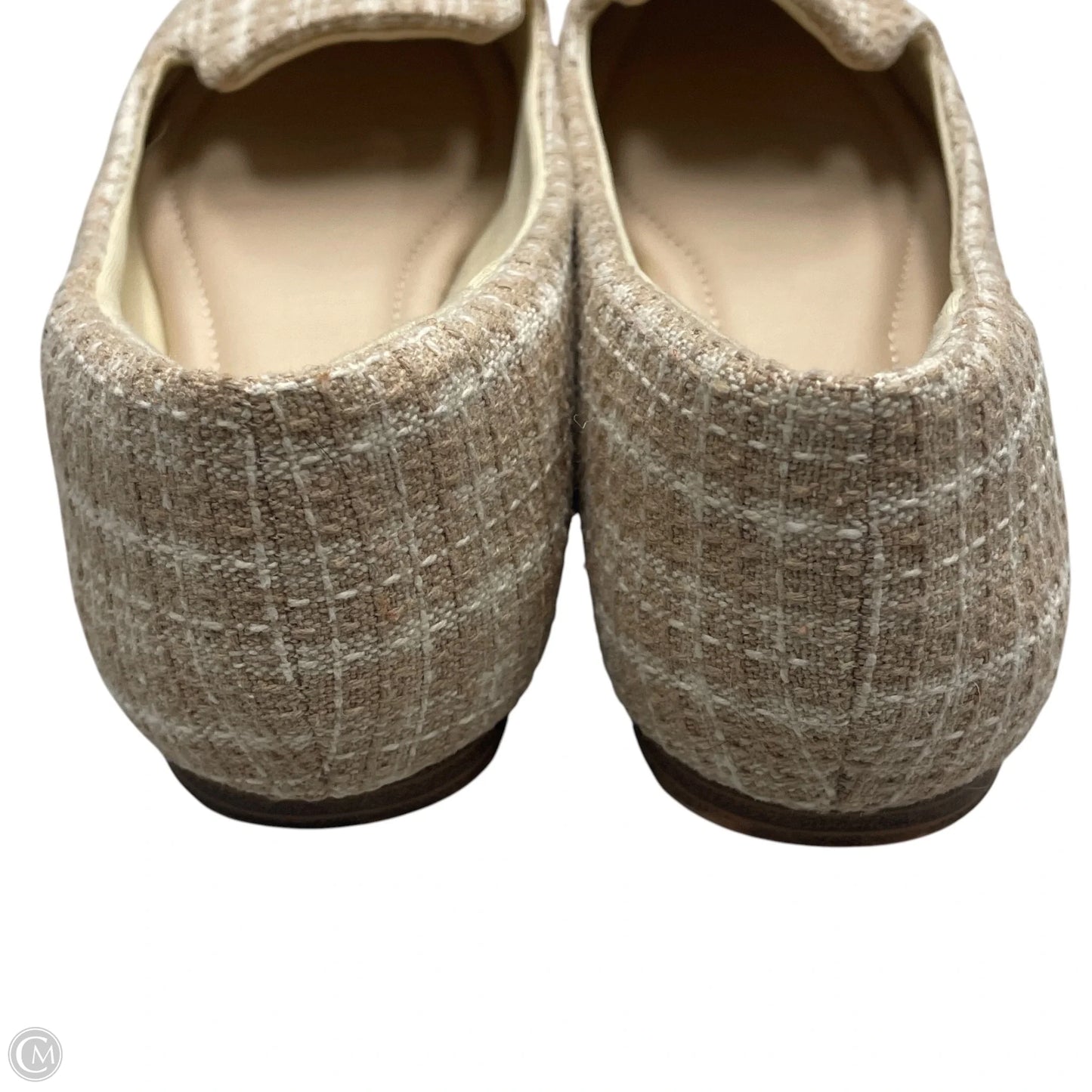 Shoes Flats By Mu In Cream & White, Size: 8.5
