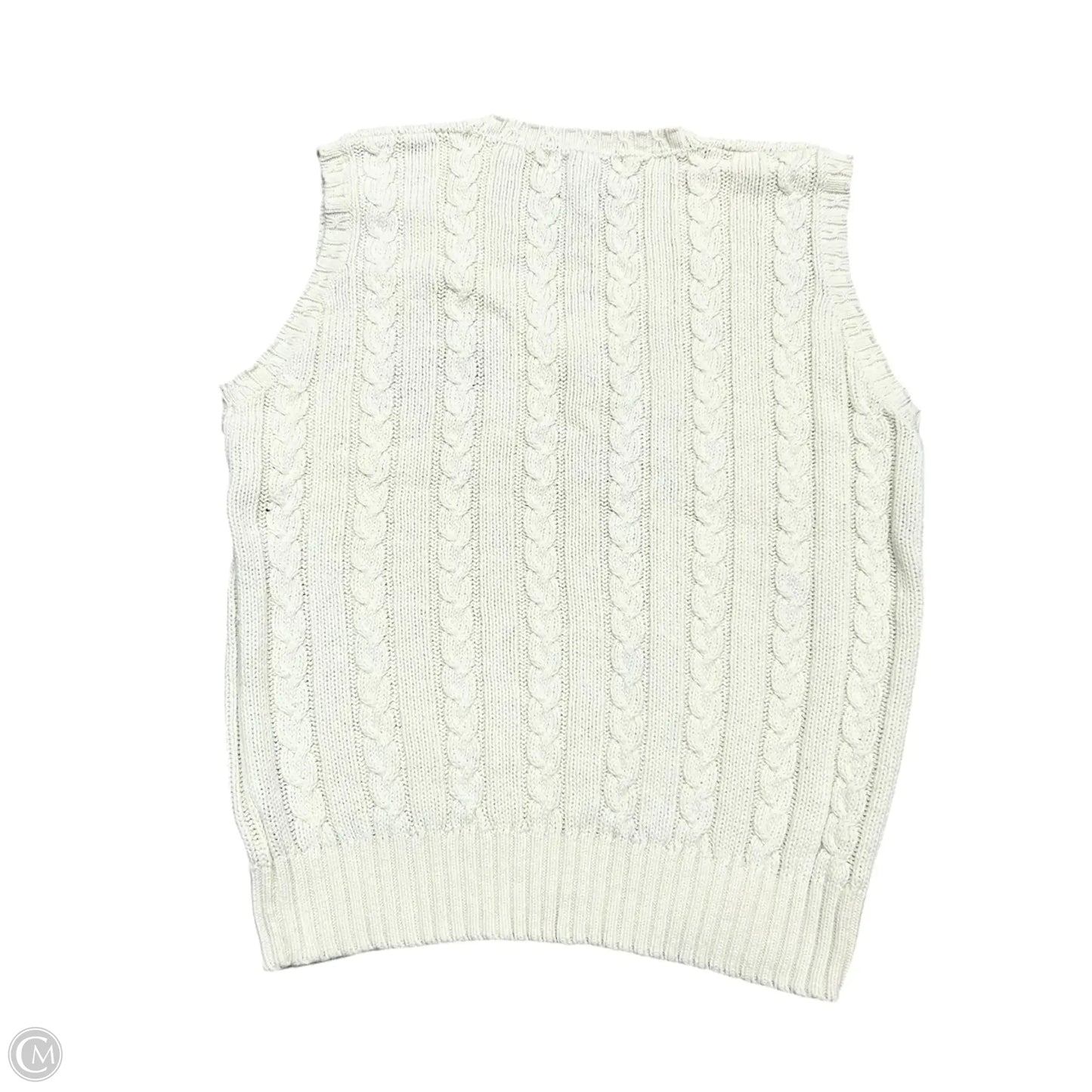 Vest Sweater By Polo Ralph Lauren In Cream, Size: M
