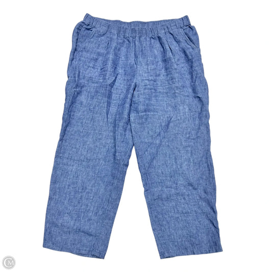 Pants Linen By Eileen Fisher In Blue, Size: Lp