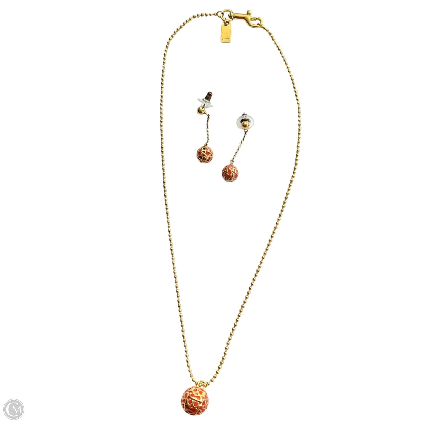 Necklace Set Designer By Coach, Size: 02 Piece Set