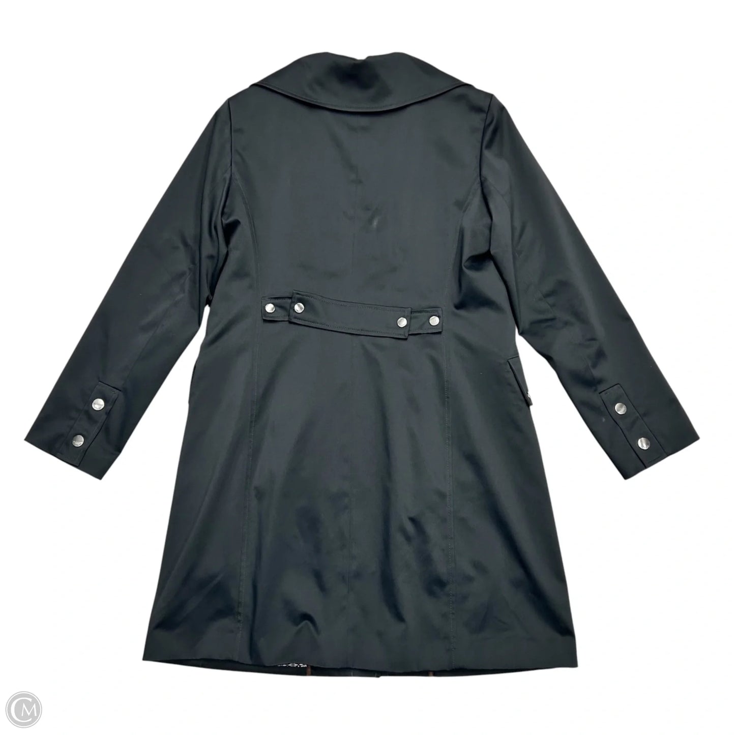 Coat Trench Coat By Cole-haan In Black, Size: M