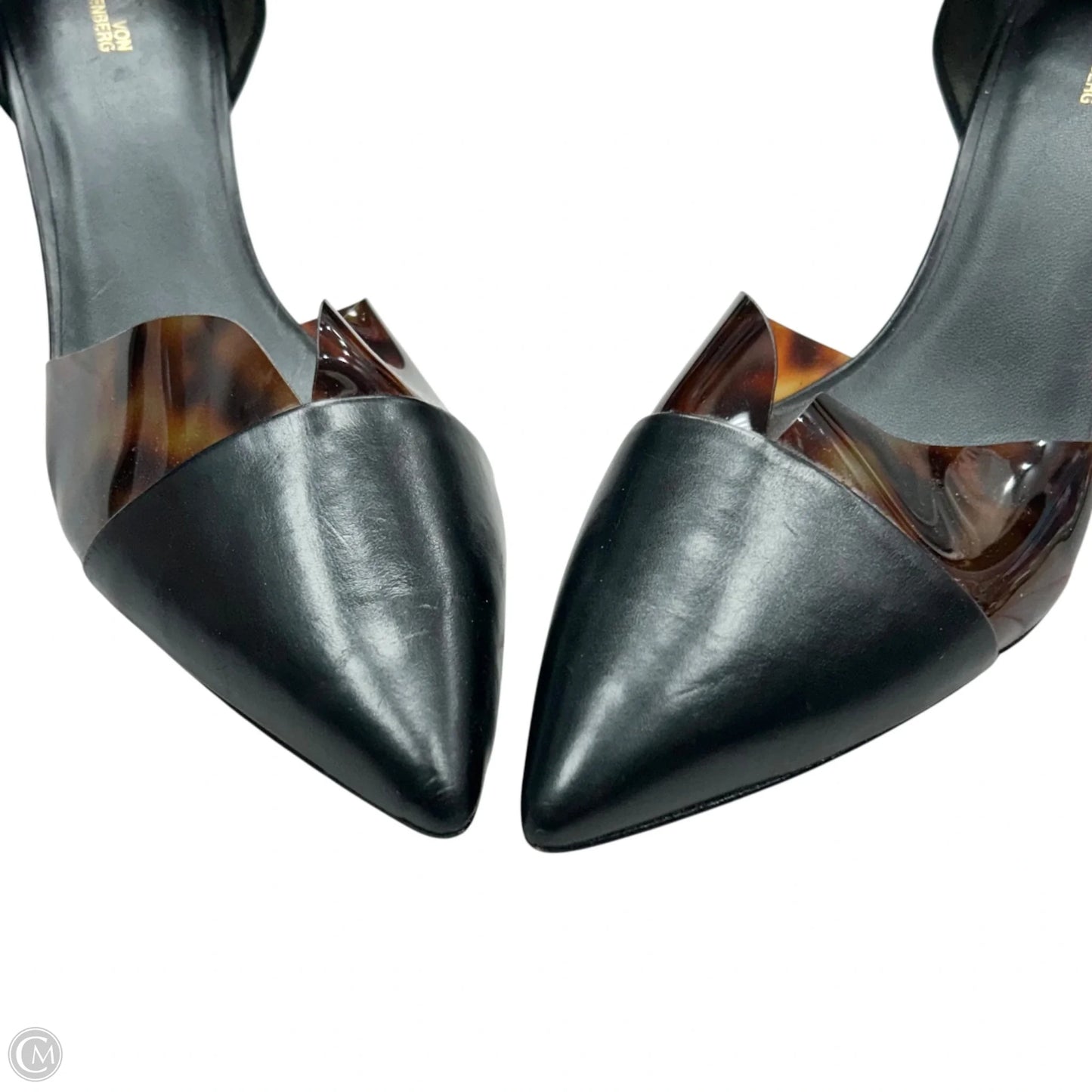 Shoes Designer By Diane Von Furstenberg In Black & Brown, Size: 6.5
