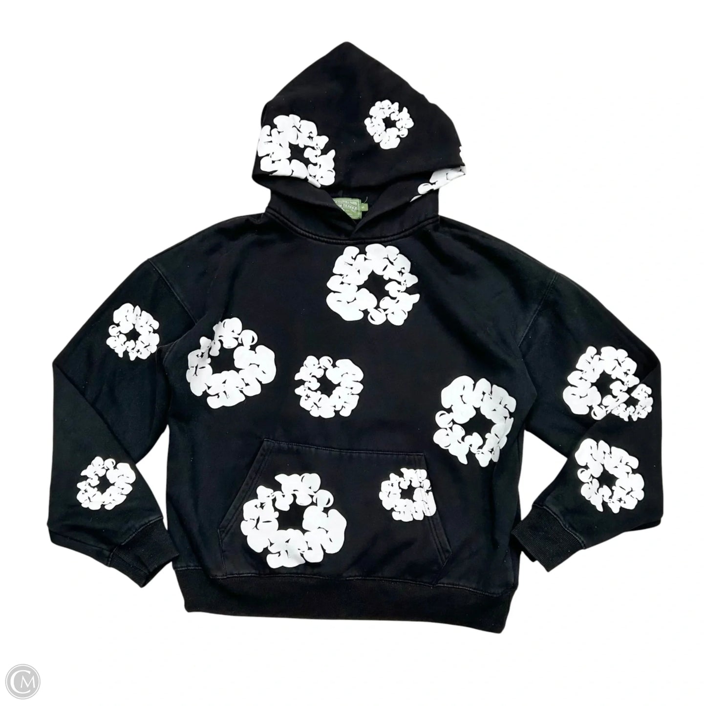 Sweatshirt Hoodie By Denim Tears In Black & White, Size: S