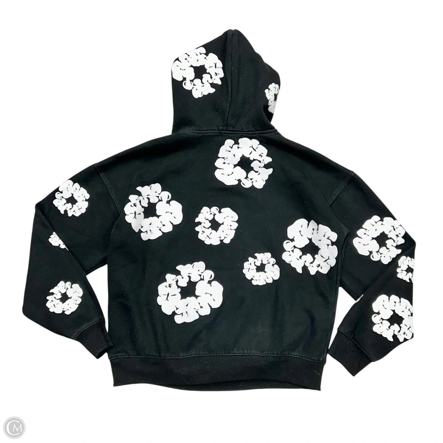 Sweatshirt Hoodie By Denim Tears In Black & White, Size: S