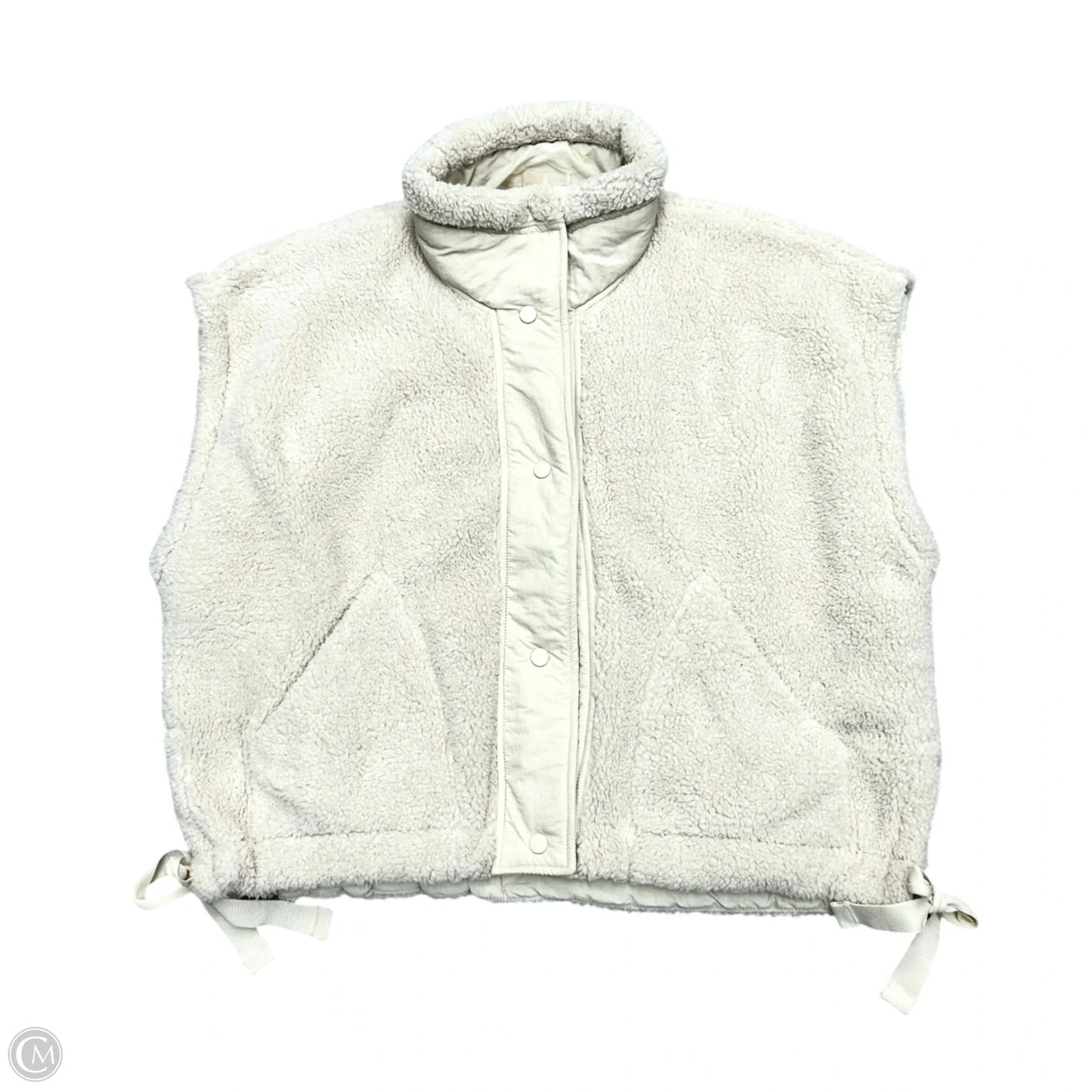 Vest Faux Fur & Sherpa By Free People In Cream, Size: S