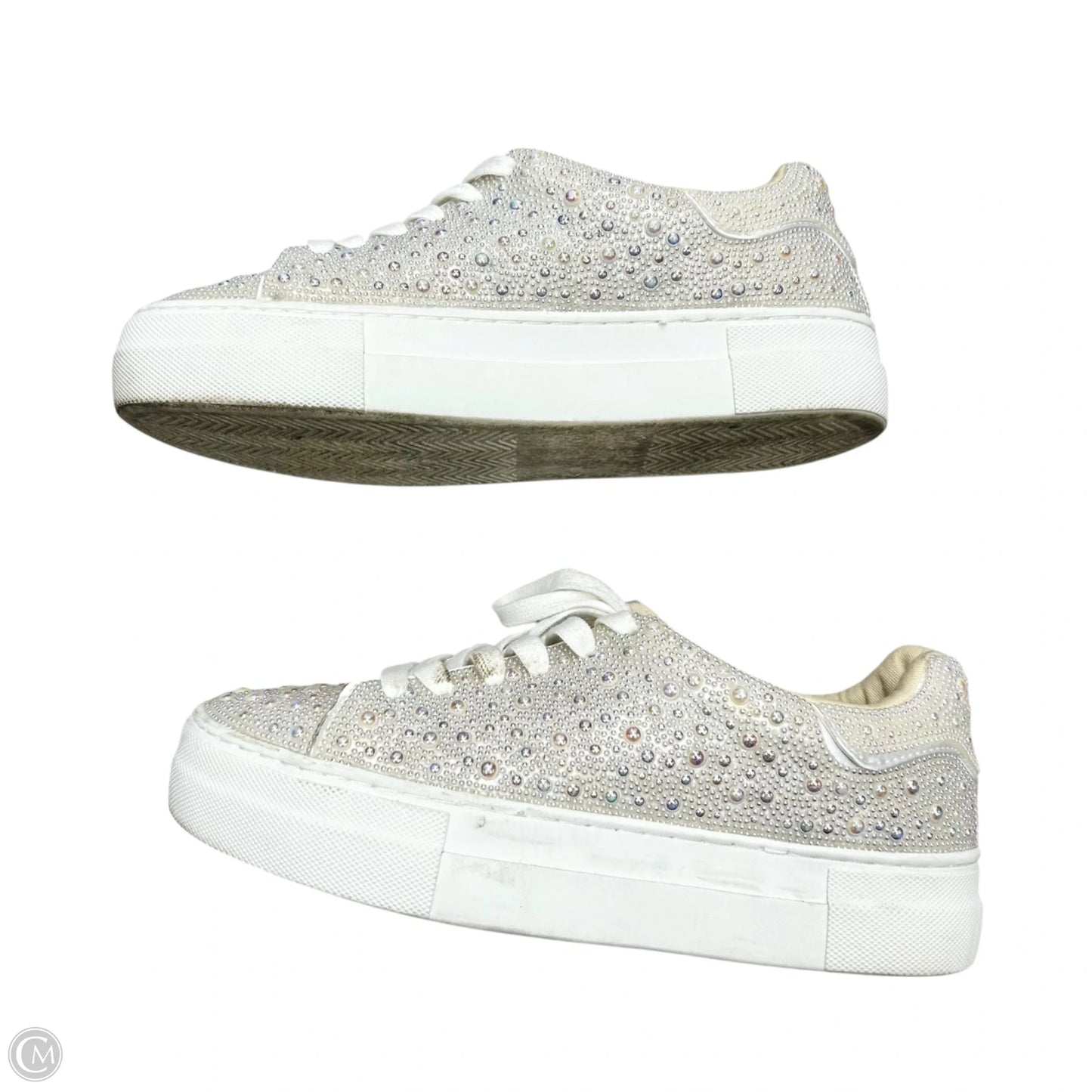 Shoes Sneakers By Betsey Johnson In White, Size: 7