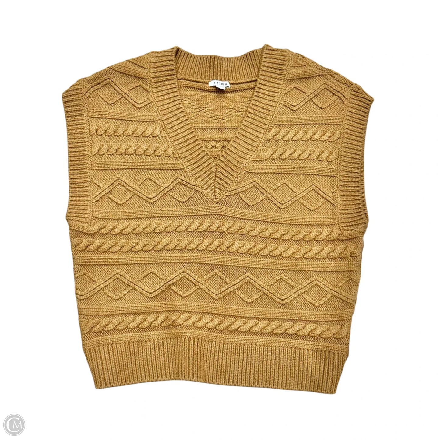 Vest Sweater By Pistola In Tan, Size: Xs