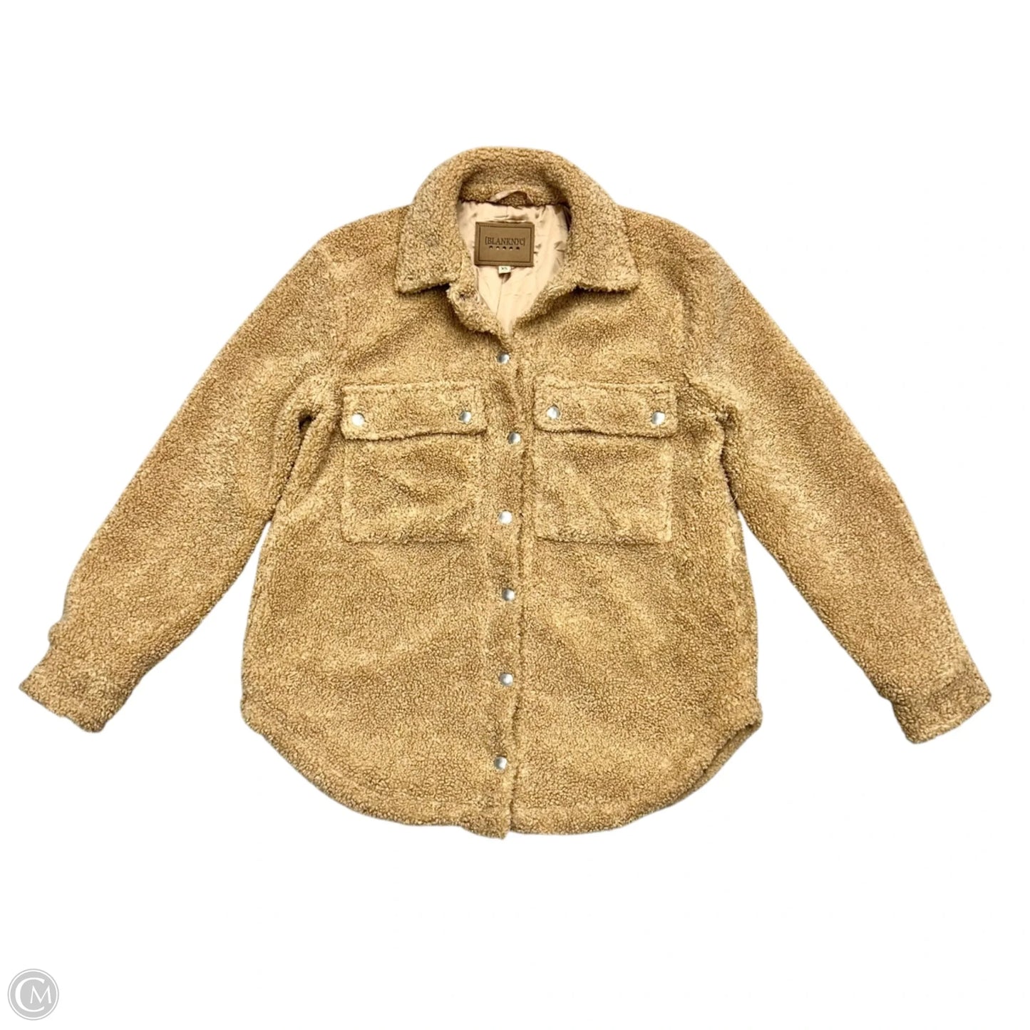 Coat Faux Fur & Sherpa By Blanknyc In Tan, Size: Xs