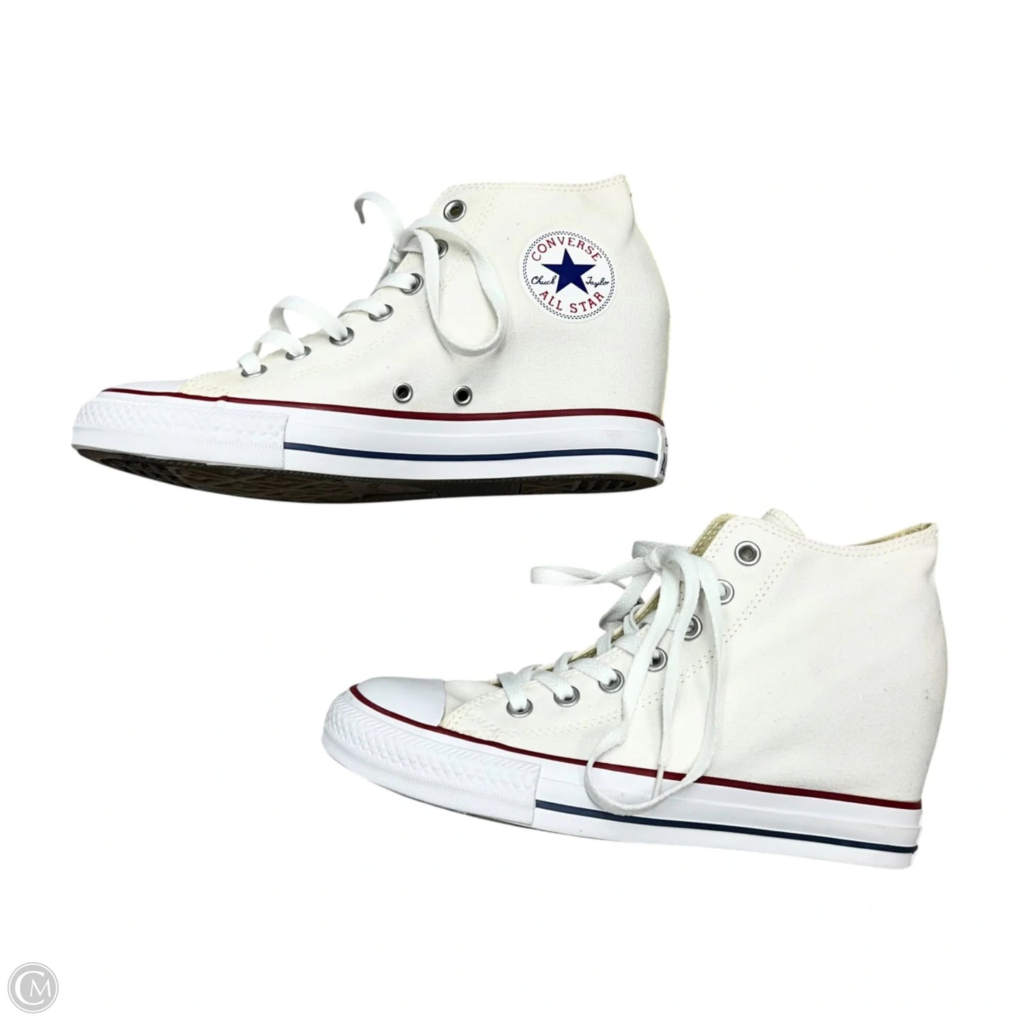 Shoes Heels Wedge By Converse In White, Size: 10