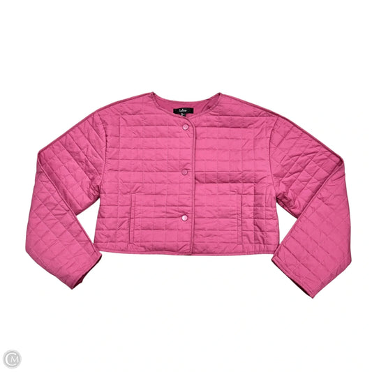 Jacket Puffer & Quilted By Lulus In Pink, Size: S