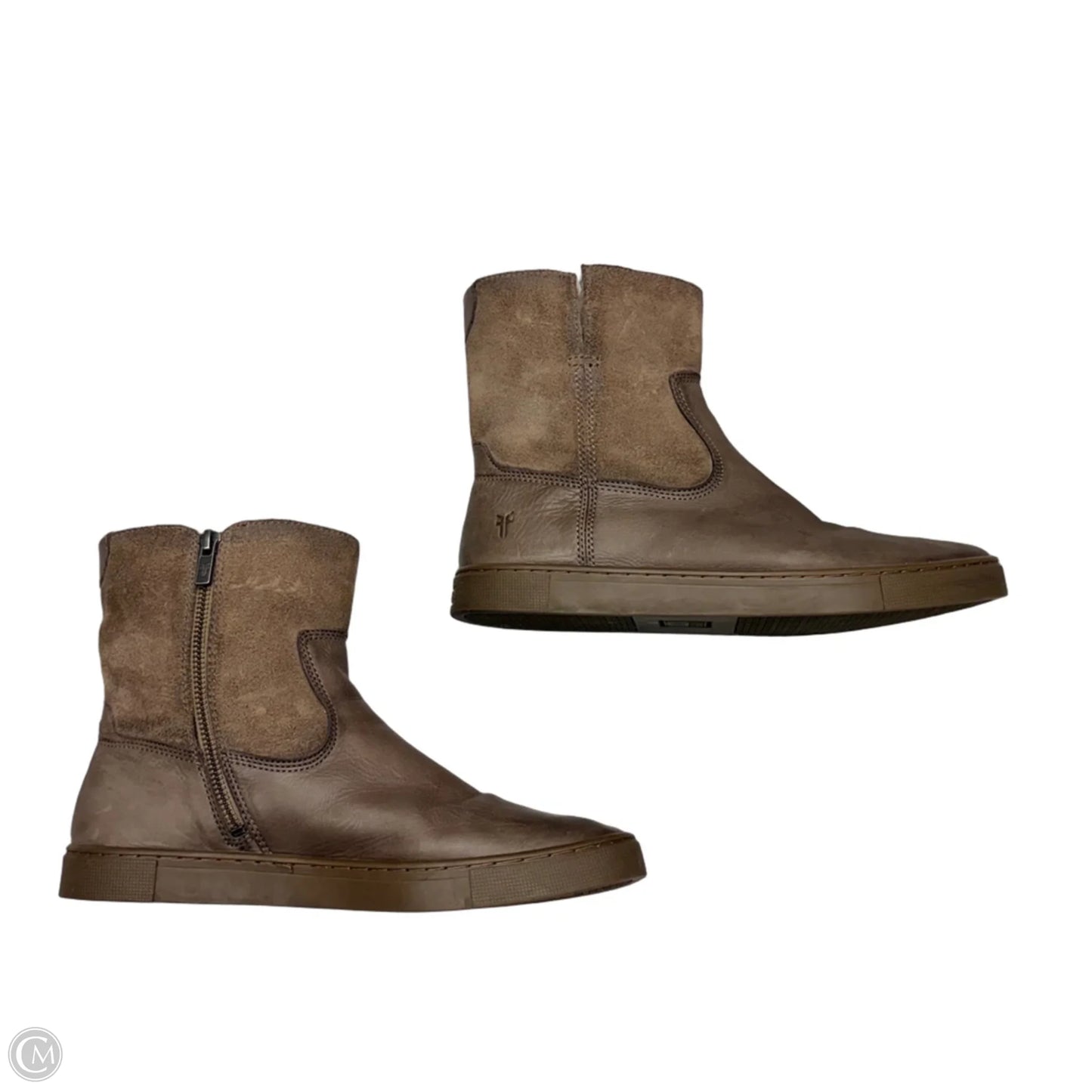 Boots Designer By Frye In Taupe, Size: 8.5