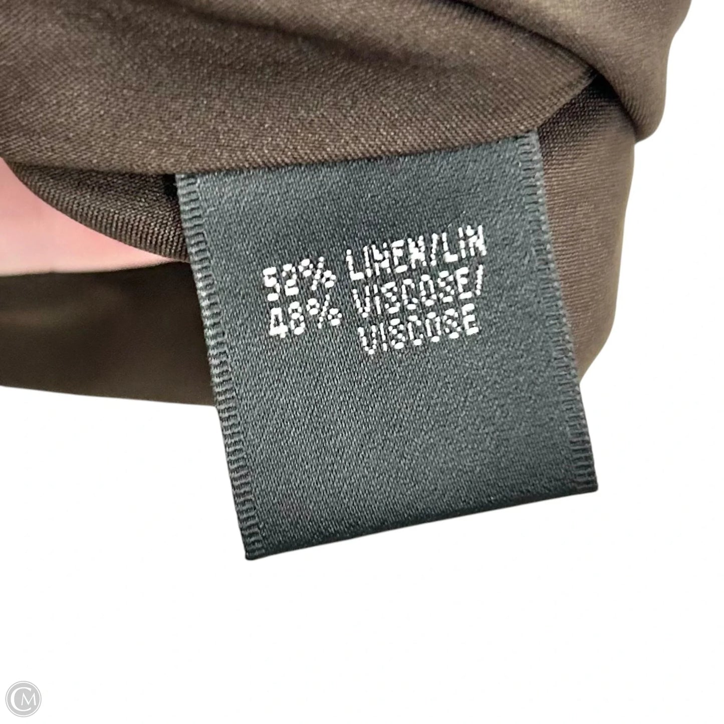 Blazer Designer By Lafayette 148 In Brown, Size: L