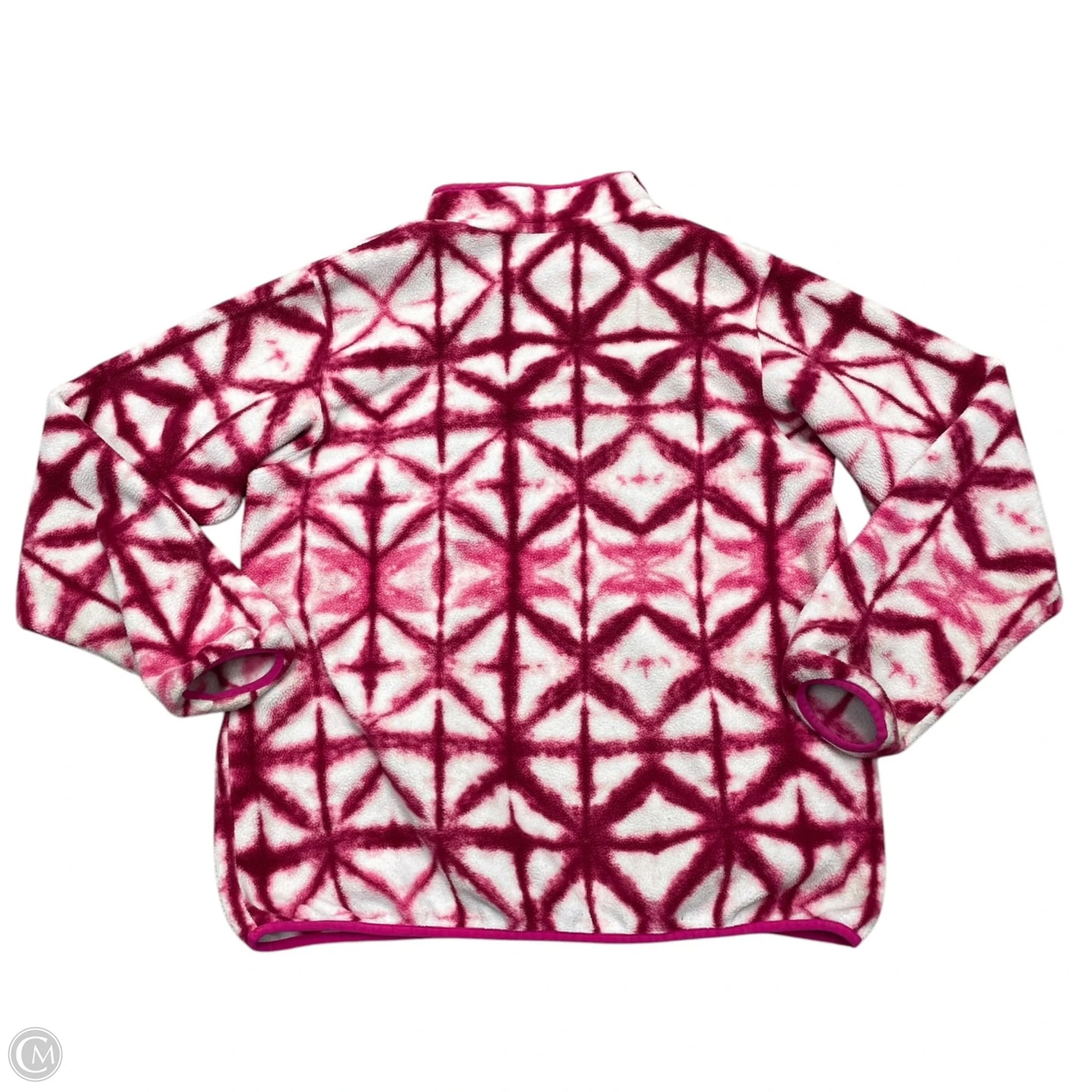 Jacket Fleece By Patagonia In Tie Dye Print, Size: L