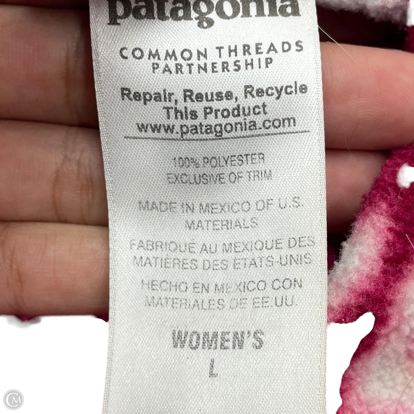 Jacket Fleece By Patagonia In Tie Dye Print, Size: L