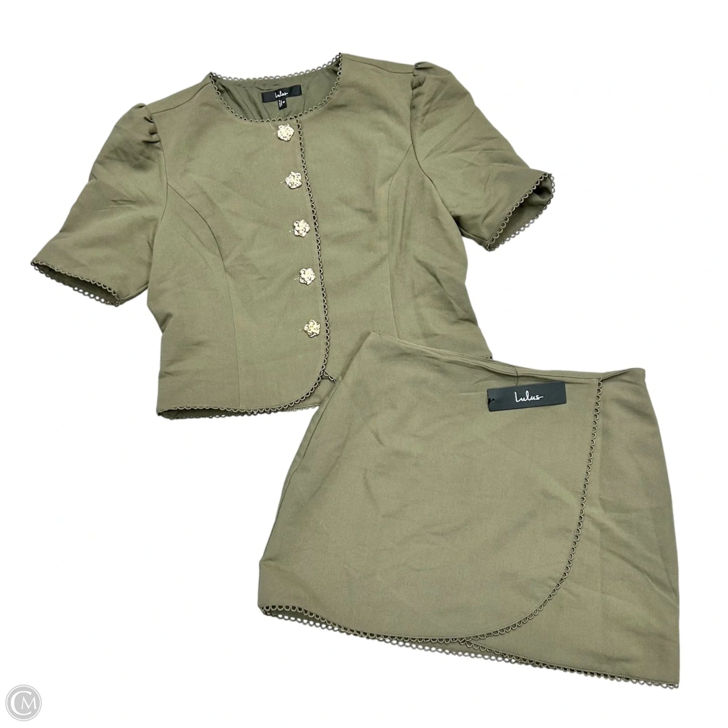 Skirt Set 2pc By Lulus In Green, Size: M