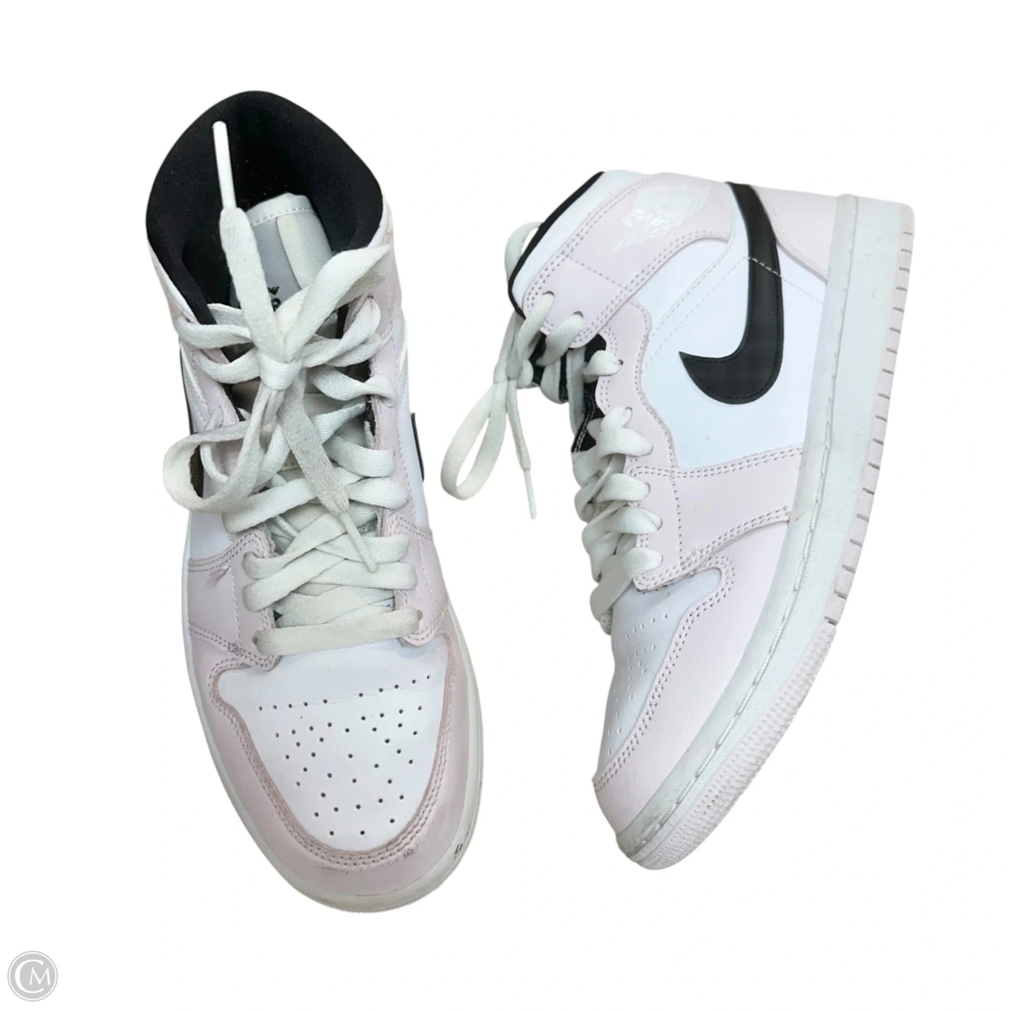 Shoes Designer By Jordan In Pink & White, Size: 7