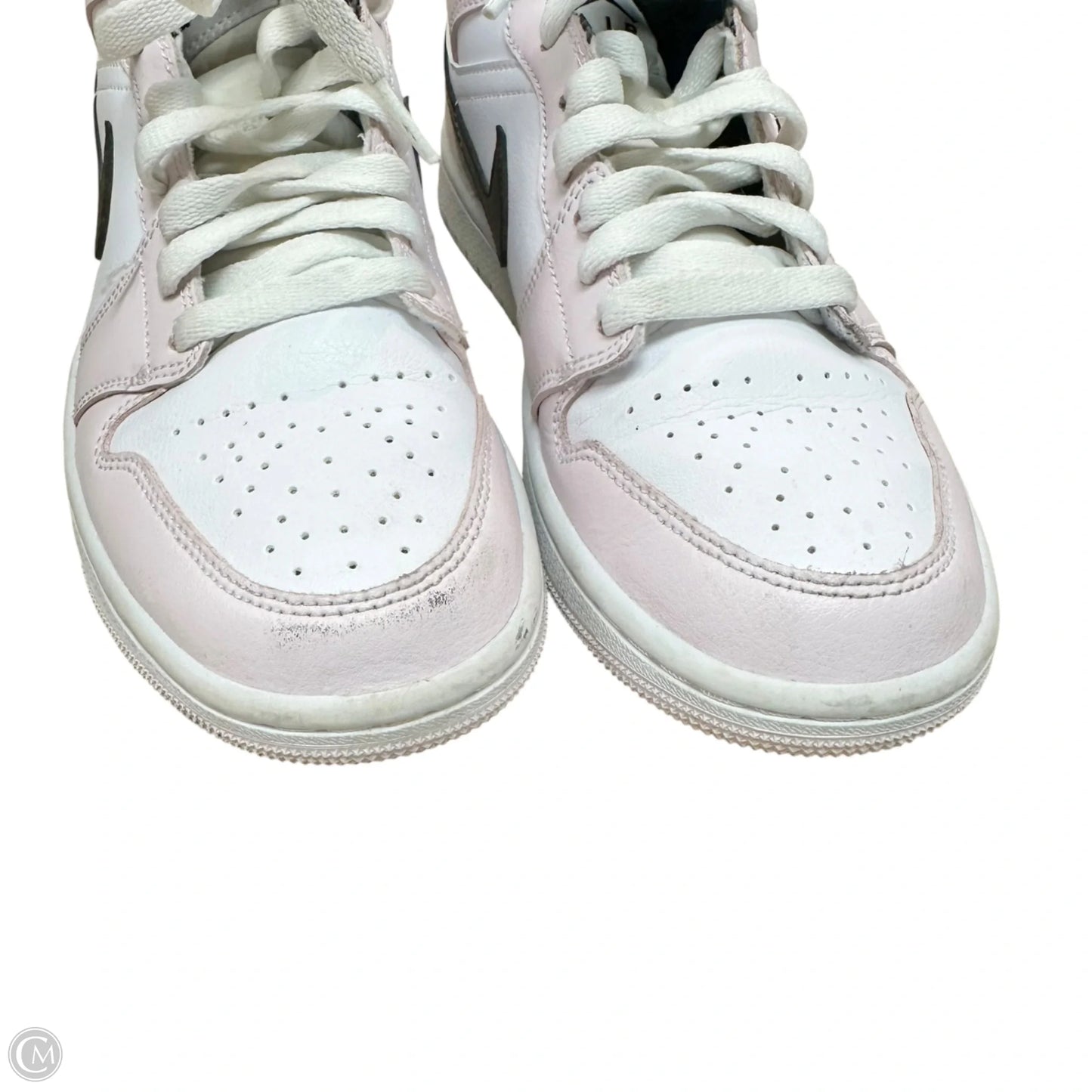 Shoes Designer By Jordan In Pink & White, Size: 7