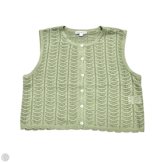 Vest Sweater By And Now This In Green, Size: Xl