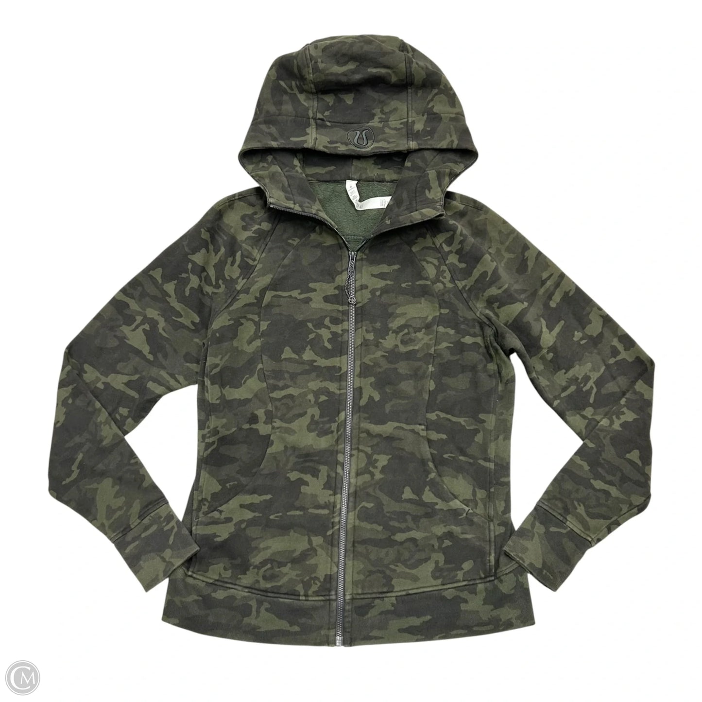 Athletic Jacket By Lululemon In Camouflage Print, Size: L