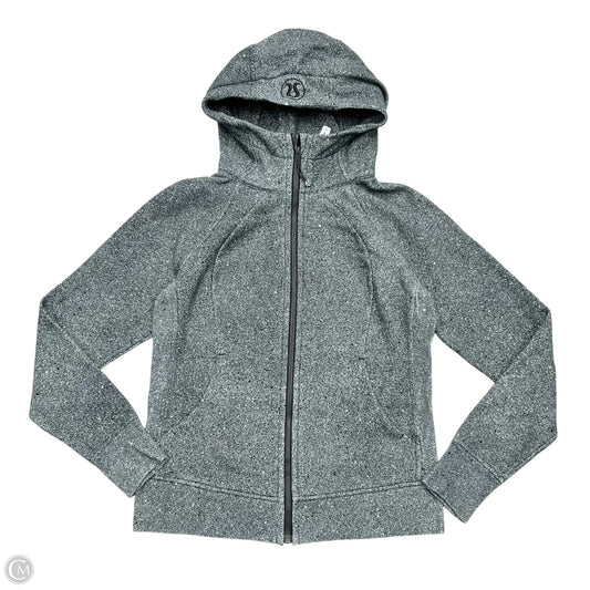 Athletic Jacket By Lululemon In Grey, Size: M