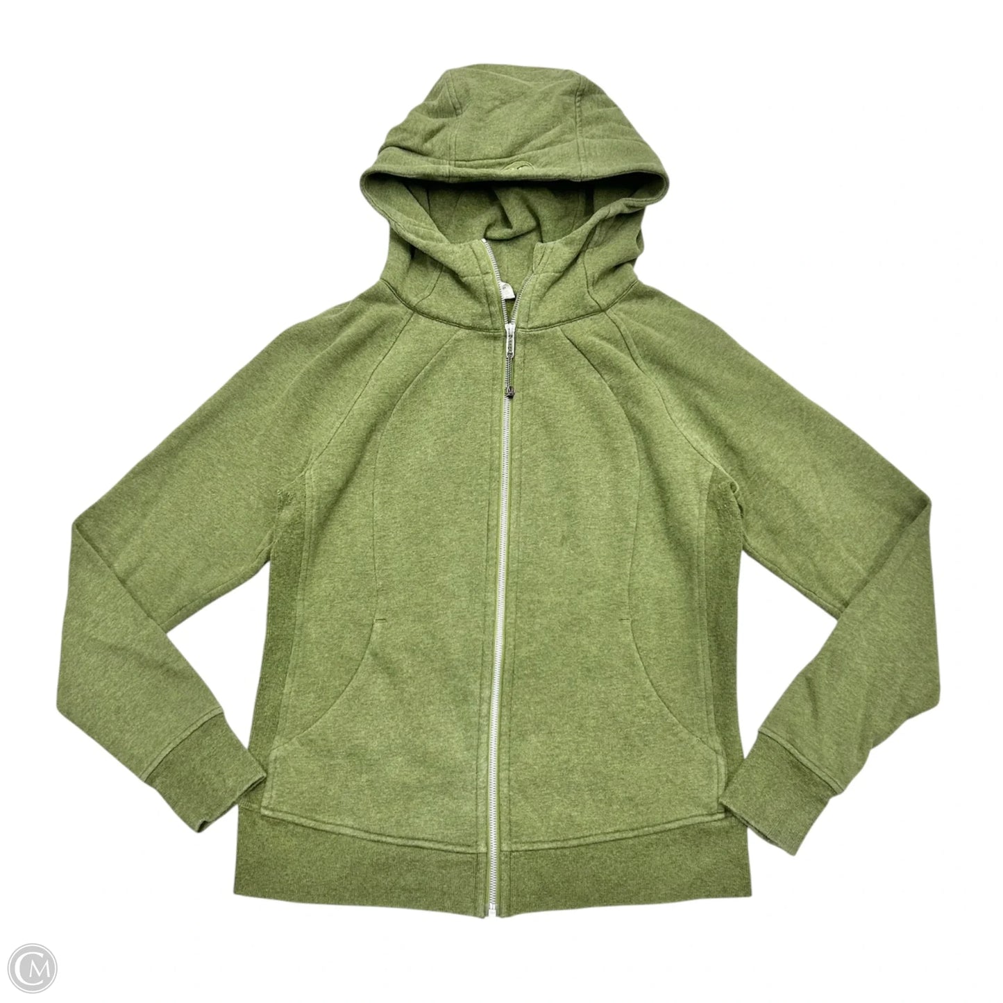 Athletic Jacket By Lululemon In Green, Size: L