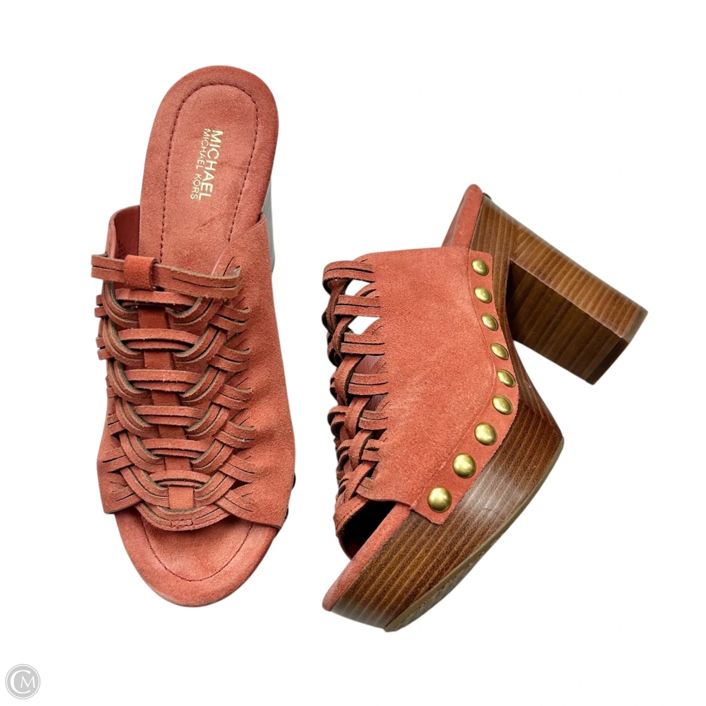 Sandals Designer By Michael Kors In Pink, Size: 8