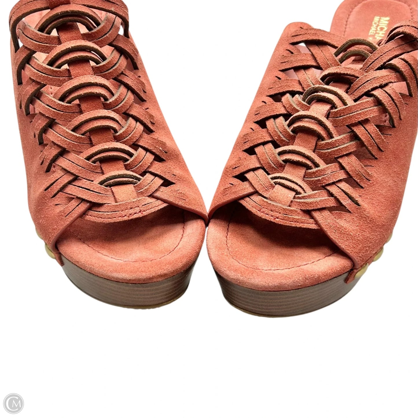 Sandals Designer By Michael Kors In Pink, Size: 8