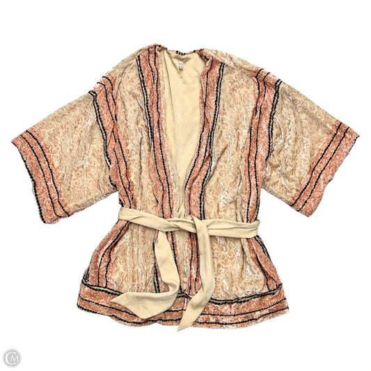 Kimono By Free People In Pink & Tan, Size: S