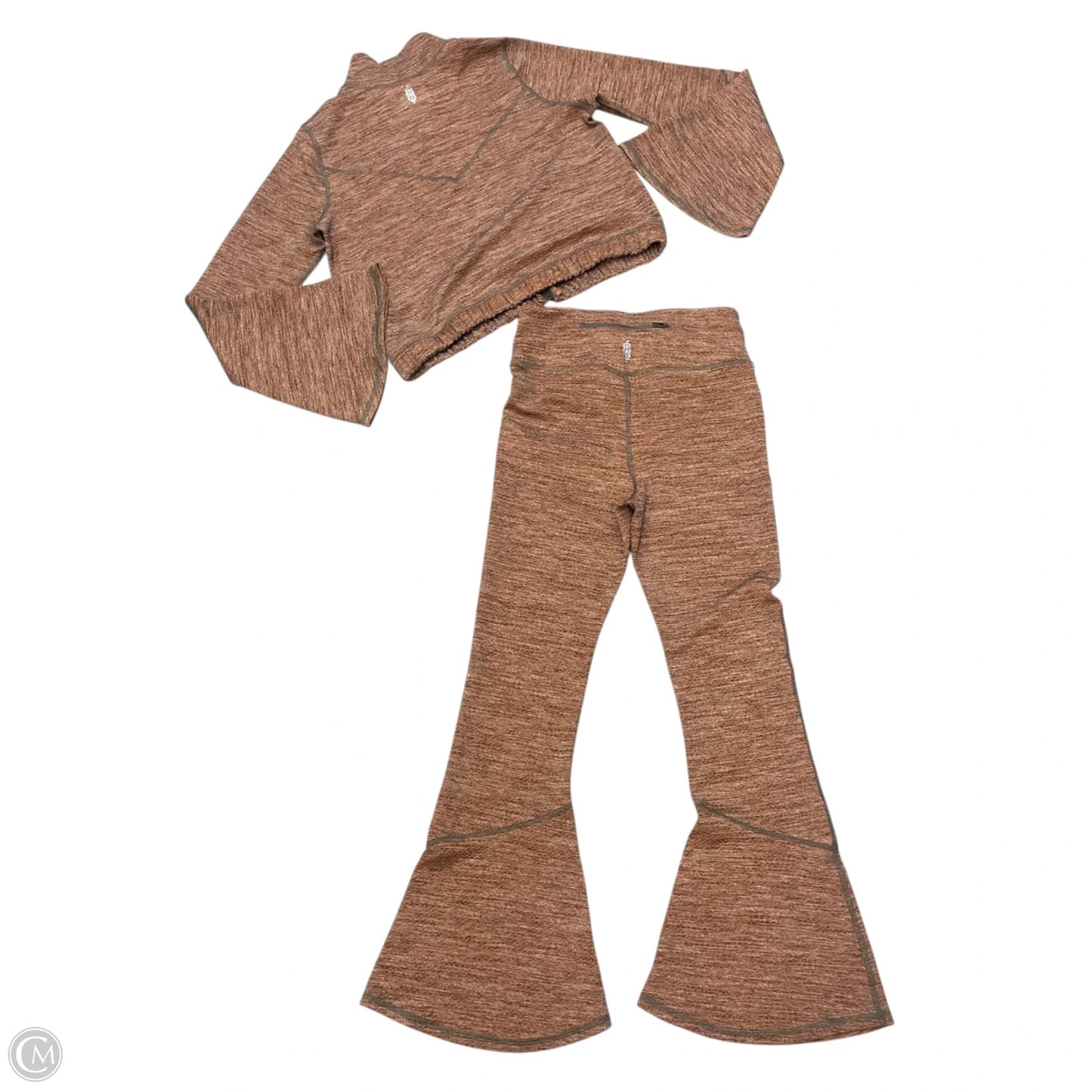 Pants Suit 2pc By Free People In Grey & Orange, Size: S