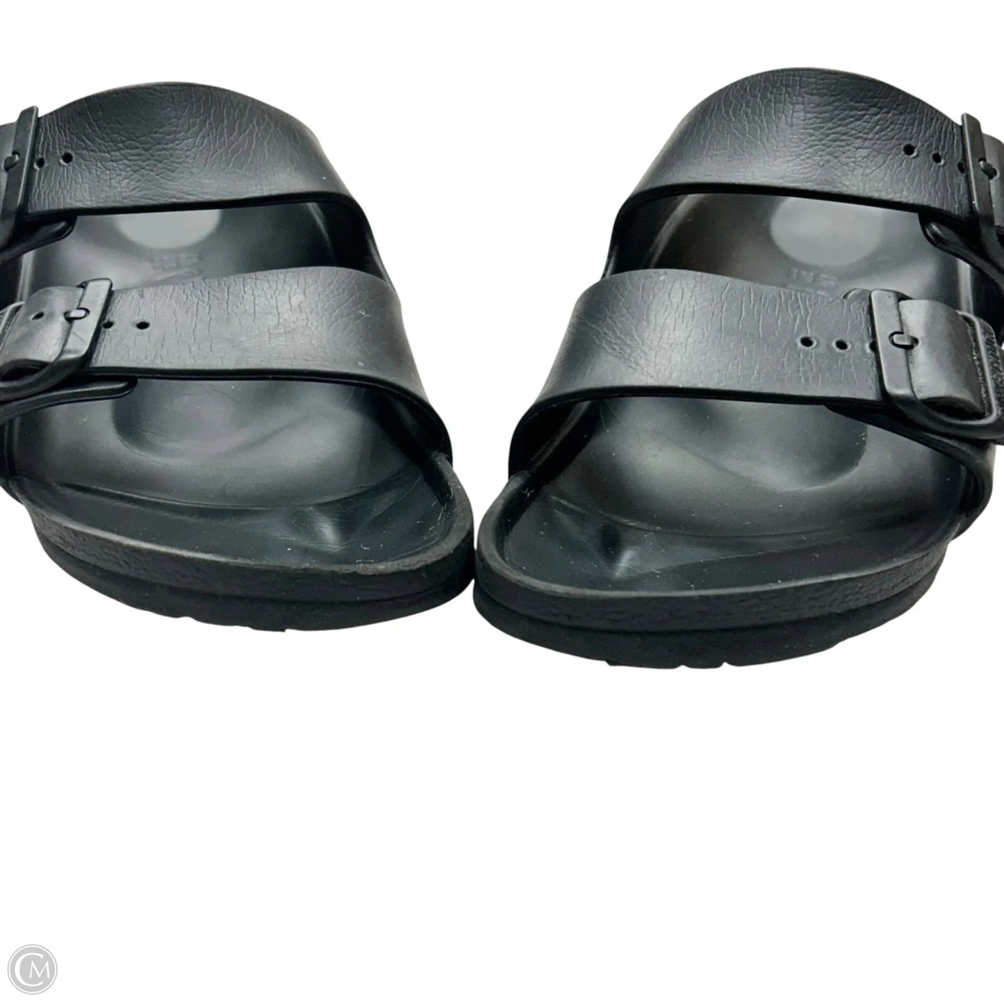 Sandals Flats By Birkenstock In Black, Size: 9