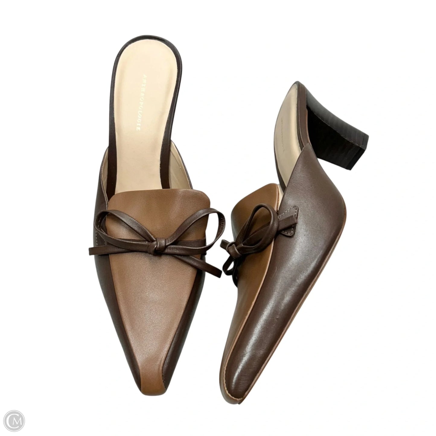 Shoes Heels Kitten By Anthropologie In Brown, Size: 6.5