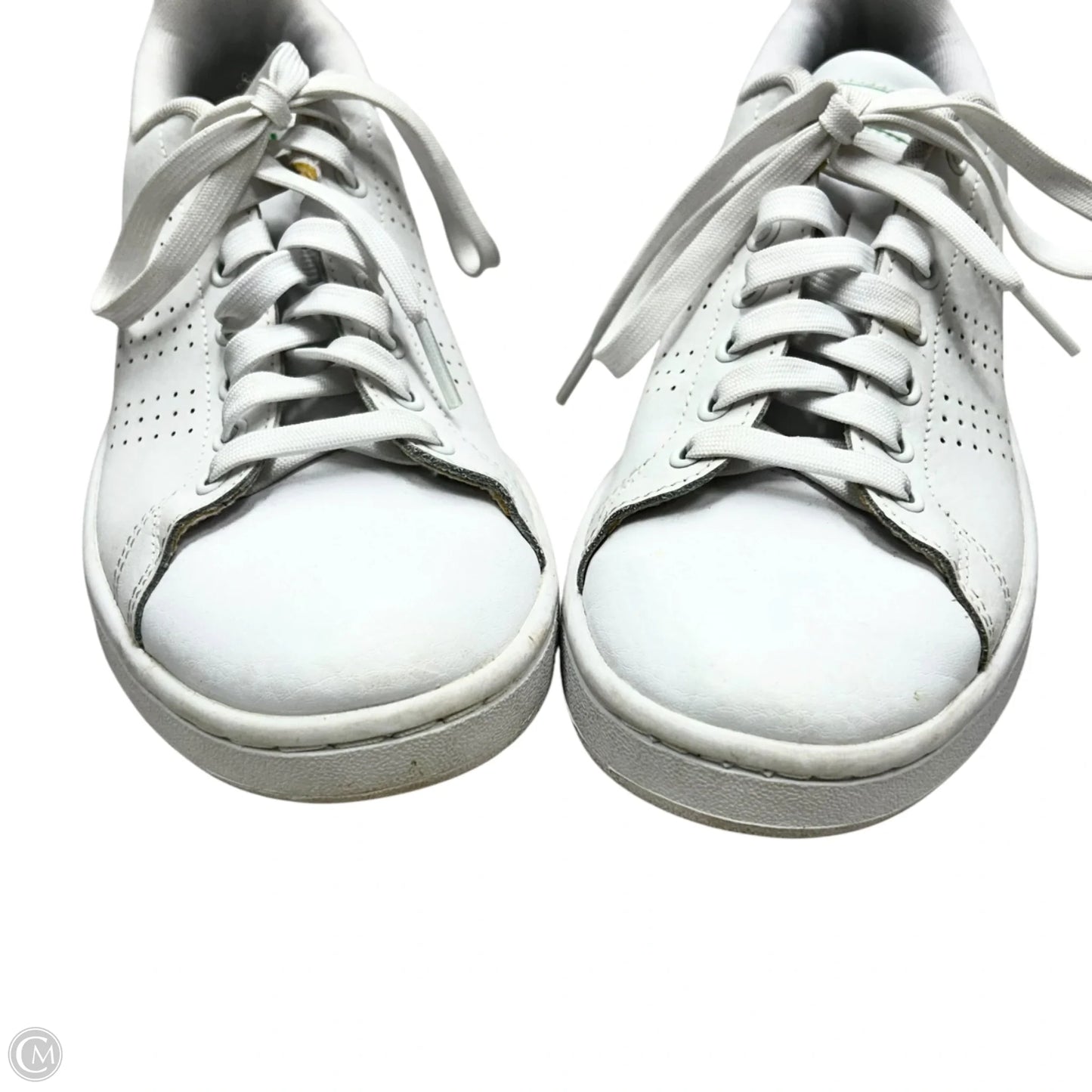 Shoes Sneakers By Adidas In Green & White, Size: 8