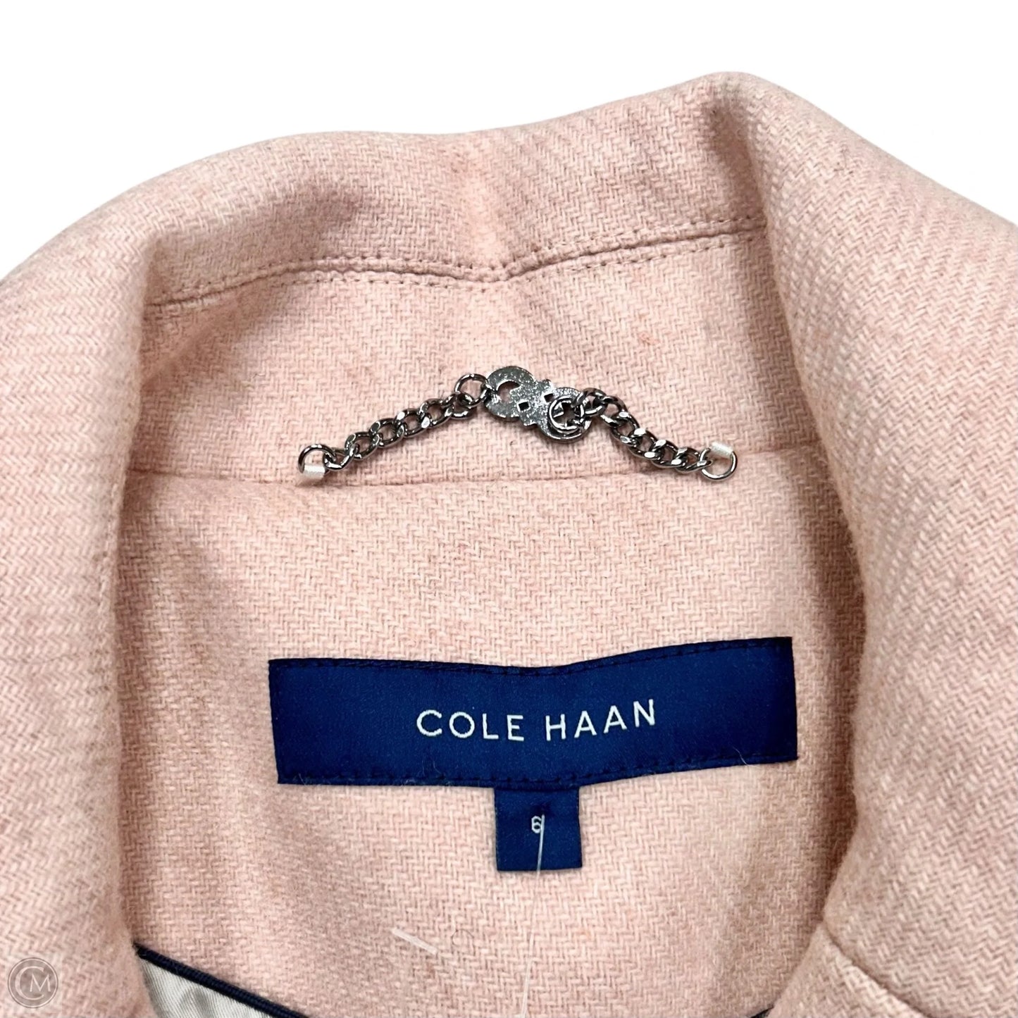 Coat Peacoat By Cole-haan In Pink, Size: S