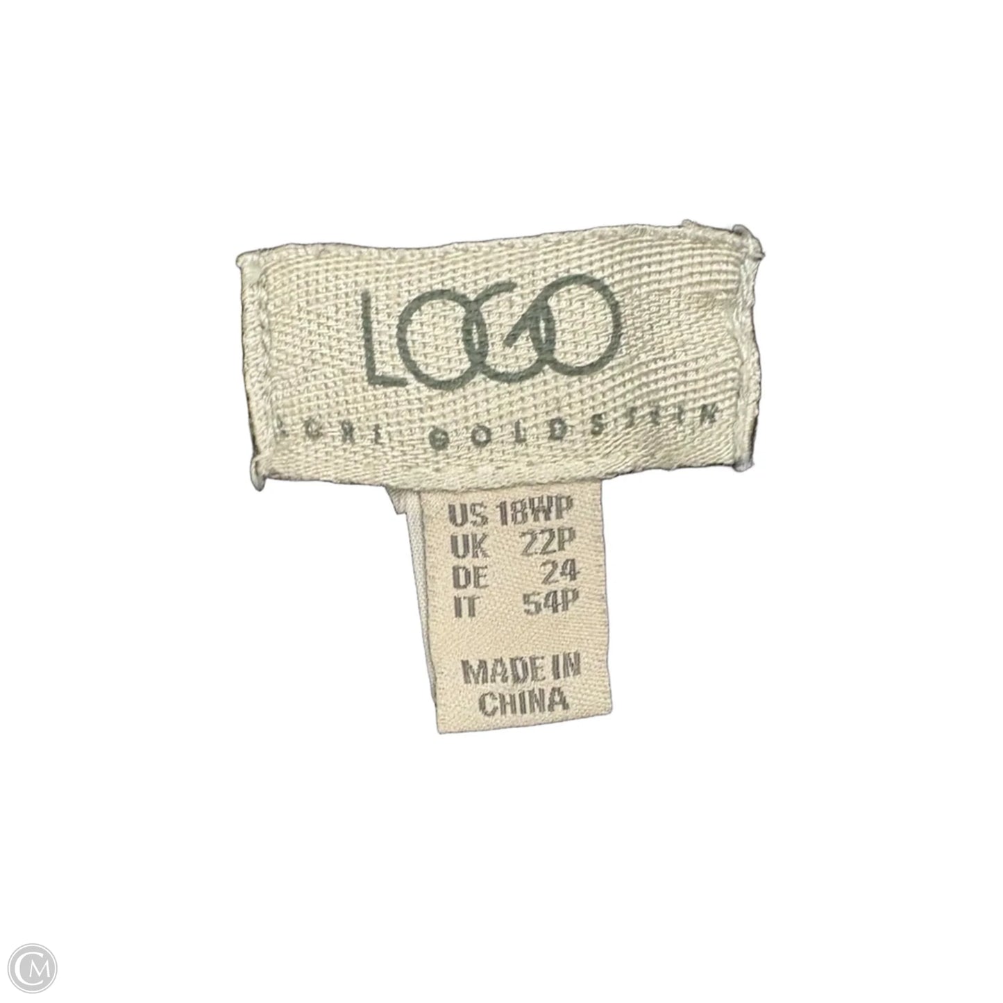 Jeans Wide Leg By Logo In Grey Denim, Size: 18