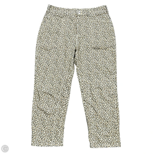 Jeans Straight By Pilcro In Leopard Print, Size: 14